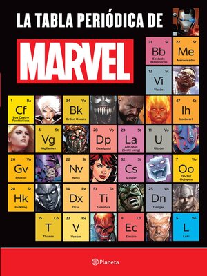 cover image of La tabla periódica de Marvel